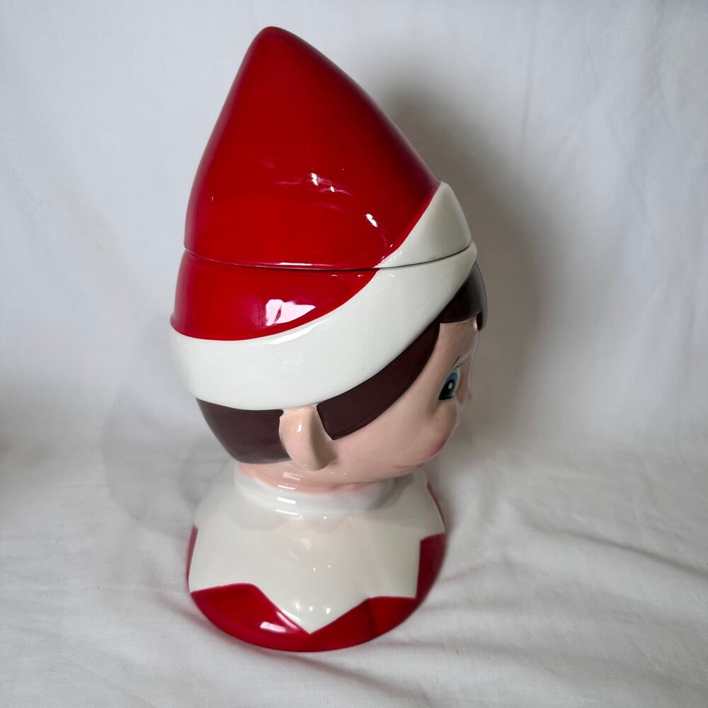 Elf on the shelf At Home Cookie Jar Pixie Blue Eyes Christmas Holiday Limited - Picture 9 of 11